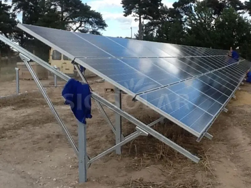 System montażu naziemnego typu Y o mocy 50 kW w technologii słonecznej w Indonezji
